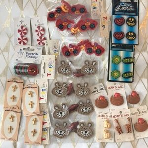 Retro Craft/Fun Button Lot